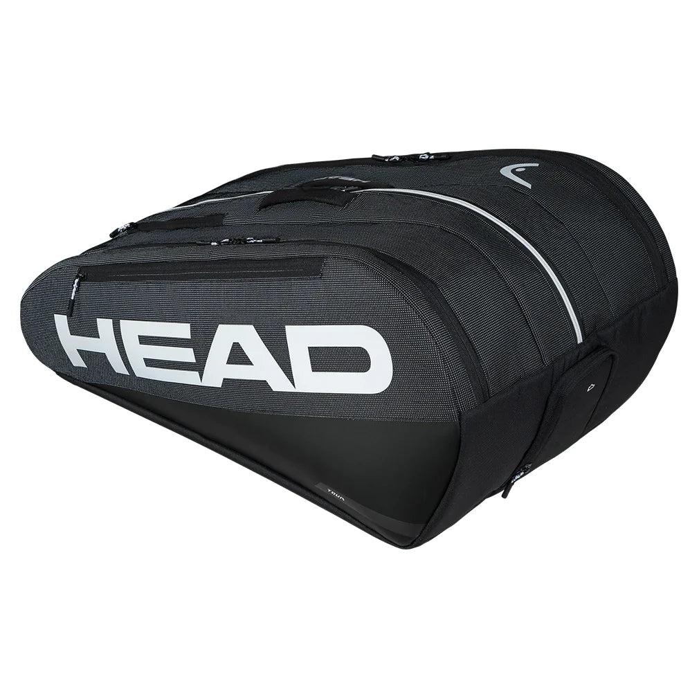 Tour Racquet Bag XL 12 Pack Black and White