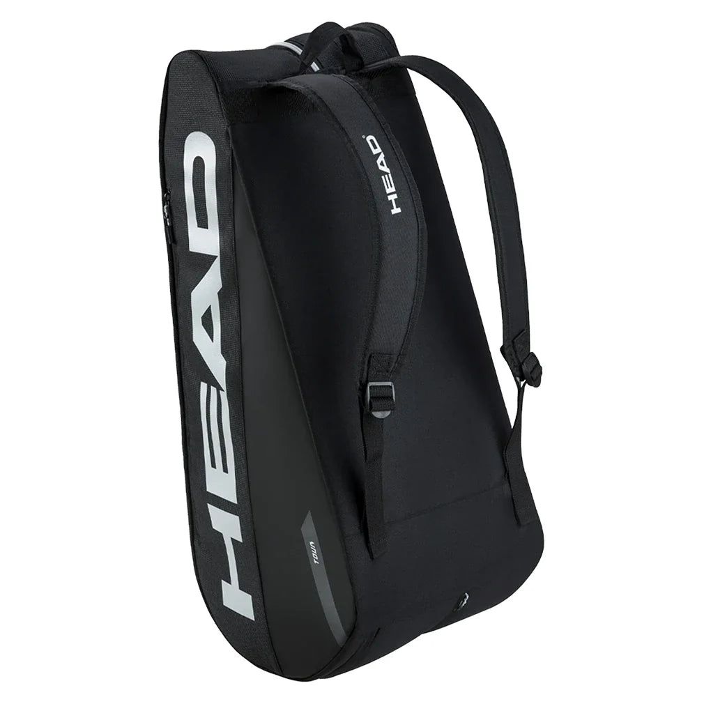 Tour Racquet Bag L 9 Pack Black and White