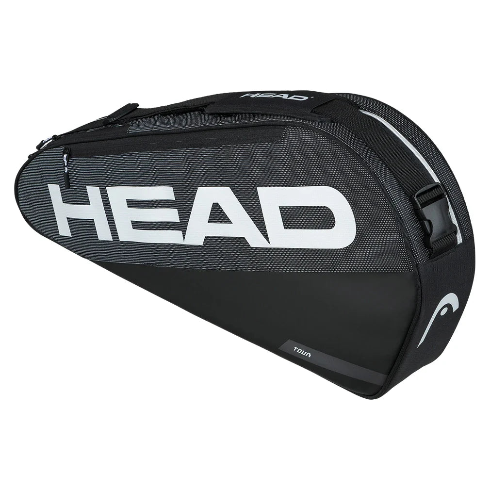 Tour Racquet Bag S 3 Pack Black and White
