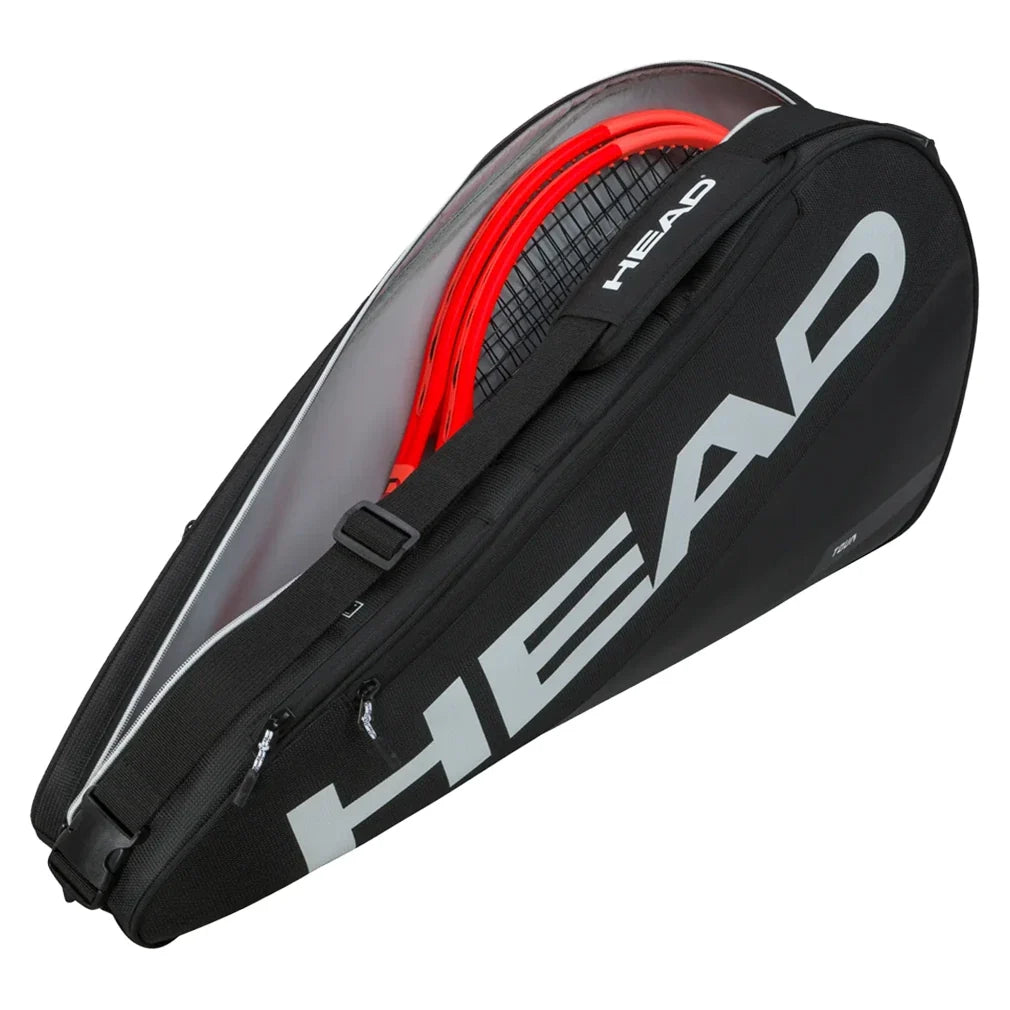Tour Racquet Bag S 3 Pack Black and White