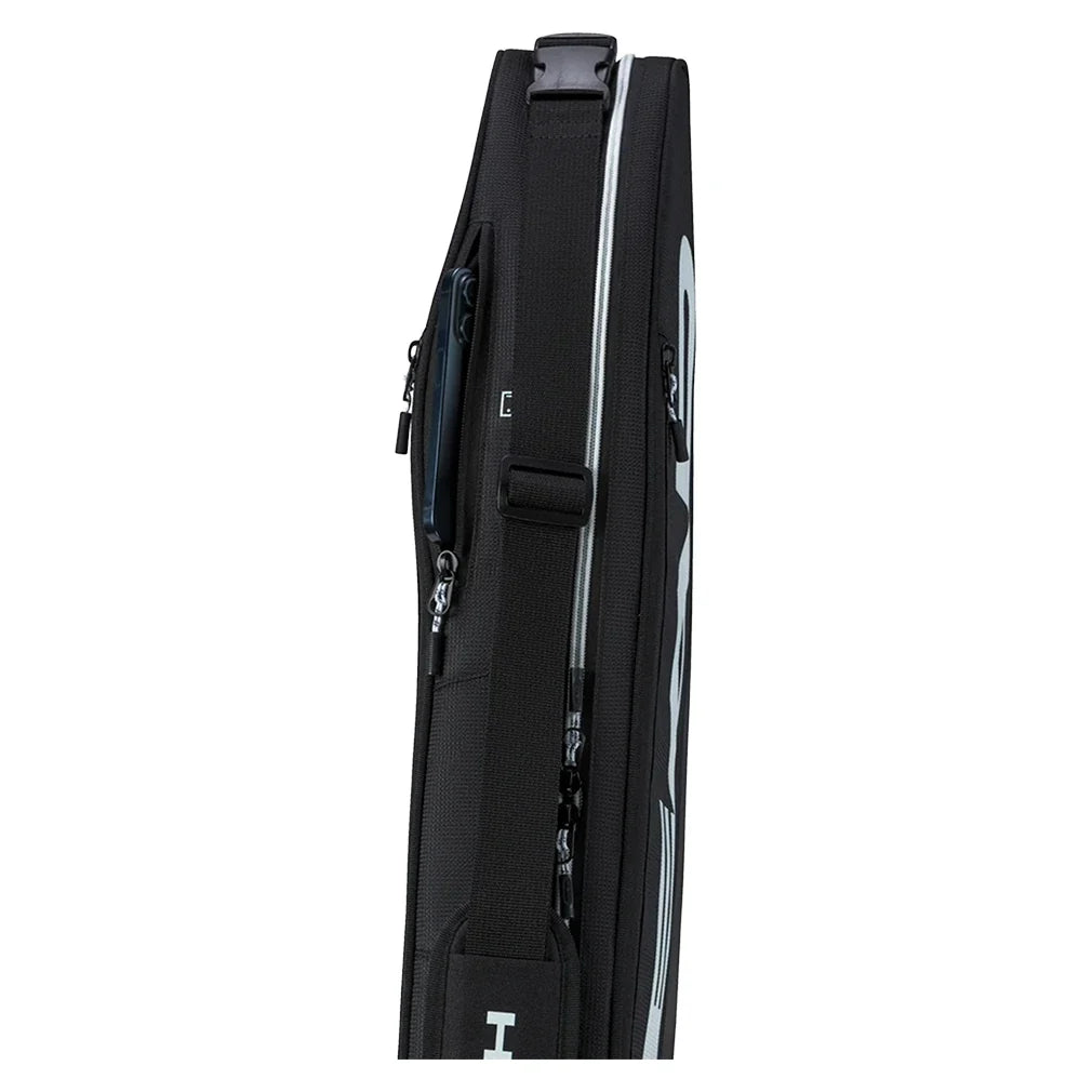 Tour Racquet Bag S 3 Pack Black and White